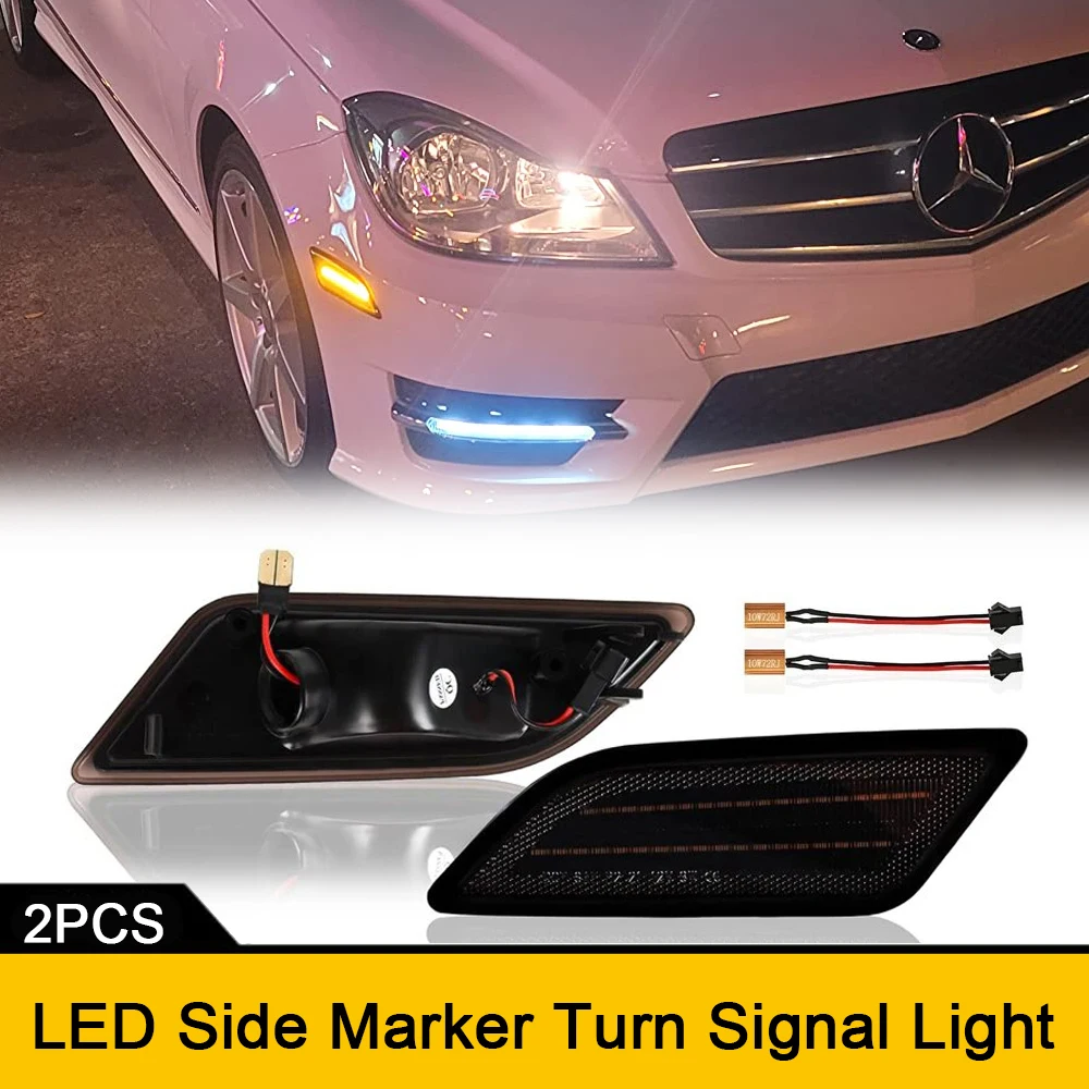 2x LED Front Fender Side Marker Light For Mercedes Benz C-Class W204 C250 C300 C350 C63 AMG 2012-2014 Car Turn Signal Lamp
2x LED Front Fender Side Marker Light For Mercedes Benz C-Class W204 C250 C300 C350 C63 AMG 2012-2014 Car Turn Signal Lamp