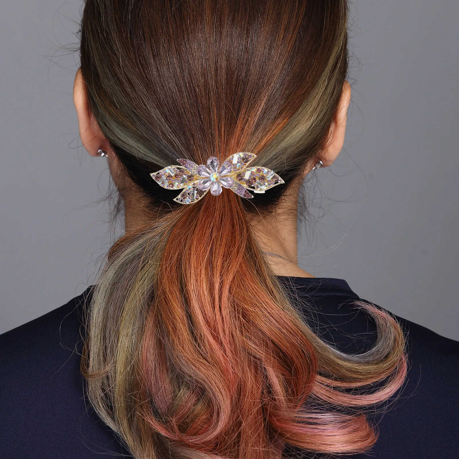 Rhinestone Clips Clasp Crystal Barrette For Women Hold Back Metal No Crease Pins Thick Fine Hair Styles Hair Bun
Rhinestone Clips Clasp Crystal Barrette For Women Hold Back Metal No Crease Pins Thick Fine Hair Styles Hair Bun