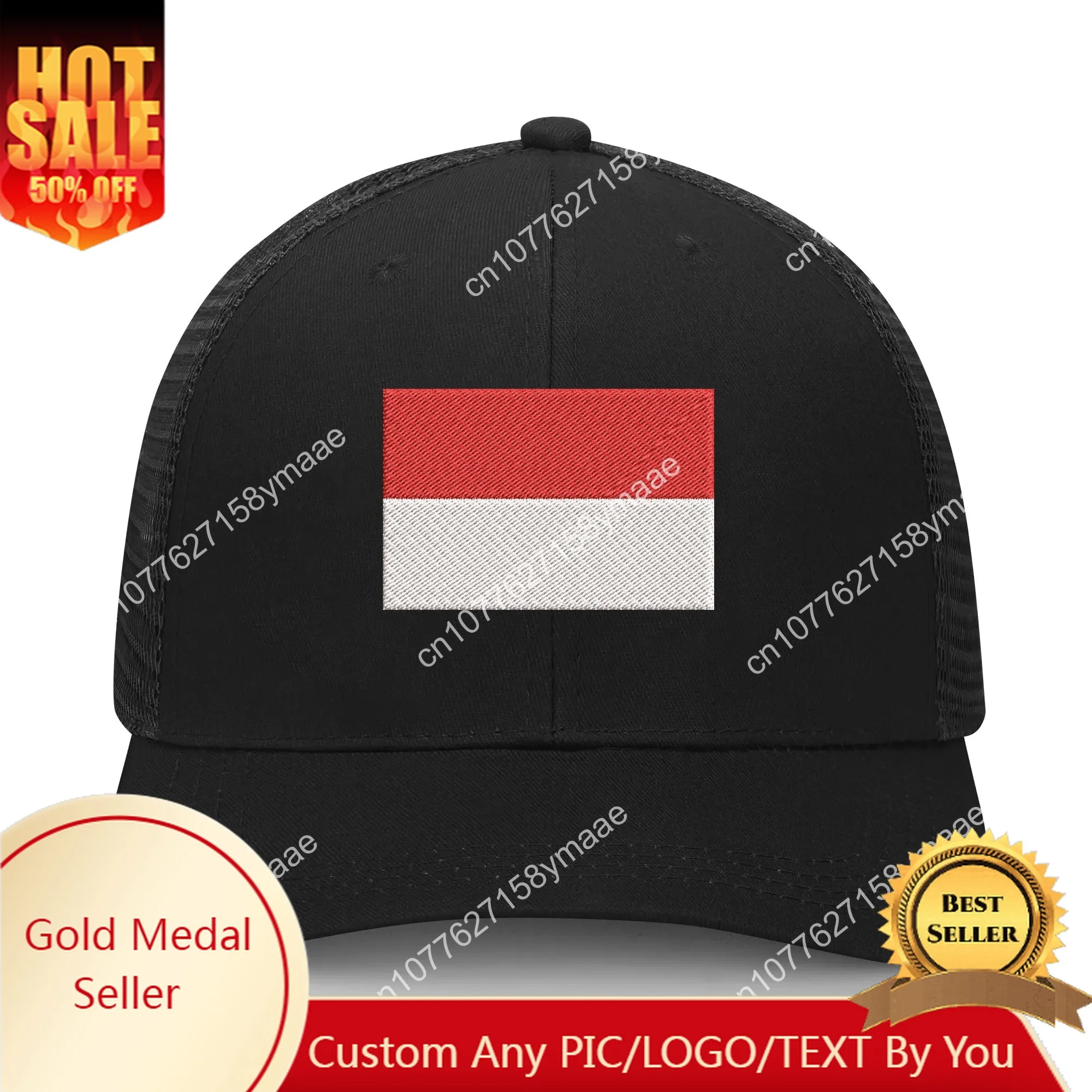 Indonesia Flag Embroidery Hat Mens Womens Sports Baseball Hat Breathable Mesh Summer Sun Visor Headwear Custom Made Caps Logo
Indonesia Flag Embroidery Hat Mens Womens Sports Baseball Hat Breathable Mesh Summer Sun Visor Headwear Custom Made Caps Logo