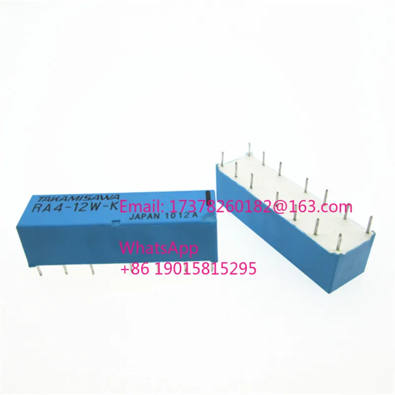 HOT NEW relay RA4-12W-K RA412WK RA4-12W RA4 12W-K 12W 12VDC DC12V 12V DIP14 5PCS/lot
HOT NEW relay RA4-12W-K RA412WK RA4-12W RA4 12W-K 12W 12VDC DC12V 12V DIP14 5PCS/lot