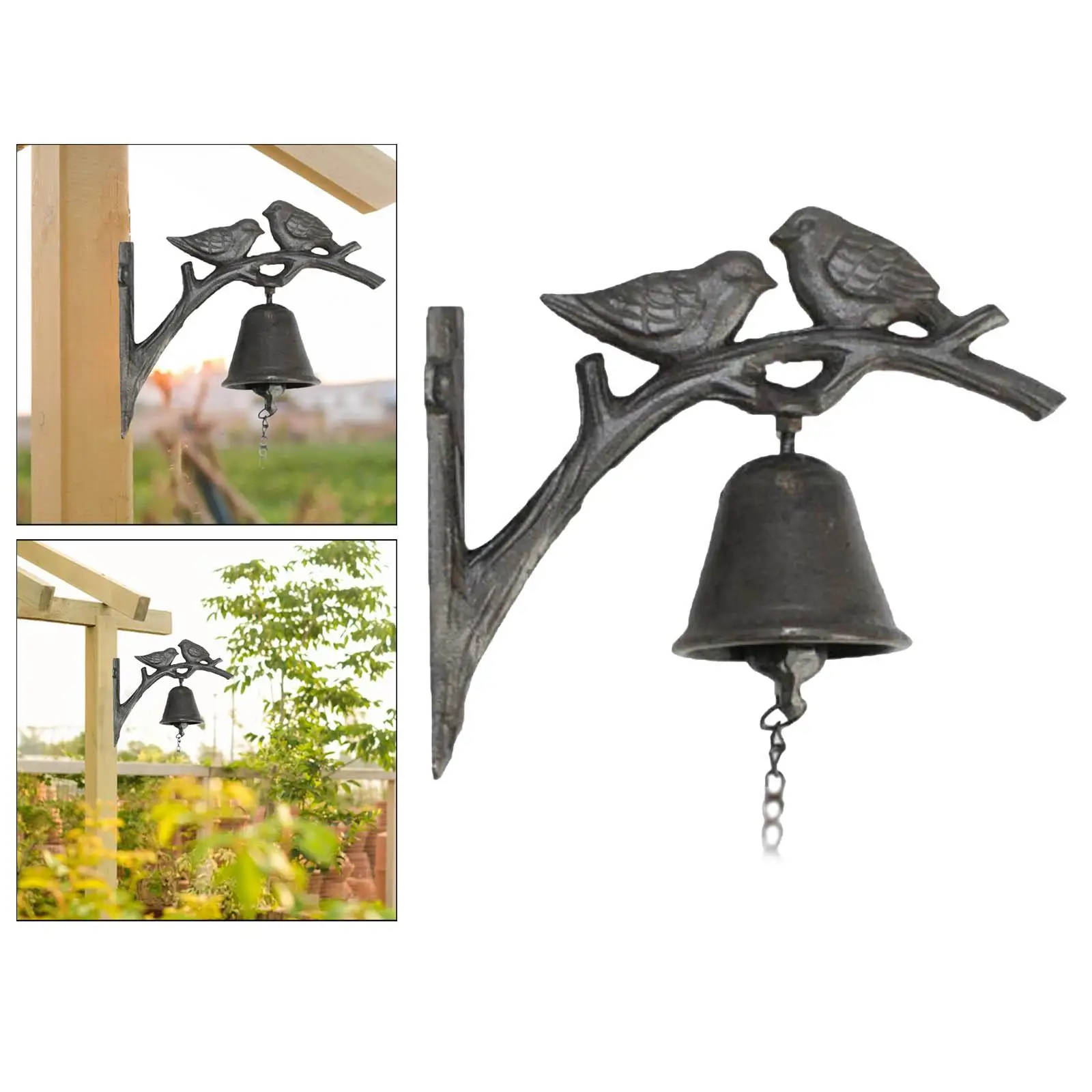 Винтажный чугун, колокольчик для входной двери, внешний подвесной декор или настенная ферма и колокольчик для украшения помещения
Винтажный чугун, колокольчик для входной двери, внешний подвесной декор или настенная ферма и колокольчик для украшения помещения