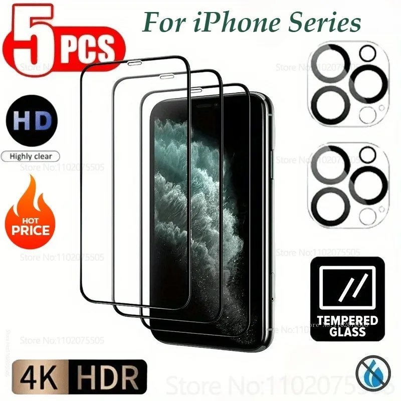 5-в-1 3 шт. HD закаленное стекло защитные пленки + 2 шт. пленки для камеры для Iphone 11 13Promax 14 15 16 Promax 14Pro 16Plus 16E 12Mini
5-в-1 3 шт. HD закаленное стекло защитные пленки + 2 шт. пленки для камеры для Iphone 11 13Promax 14 15 16 Promax 14Pro 16Plus 16E 12Mini