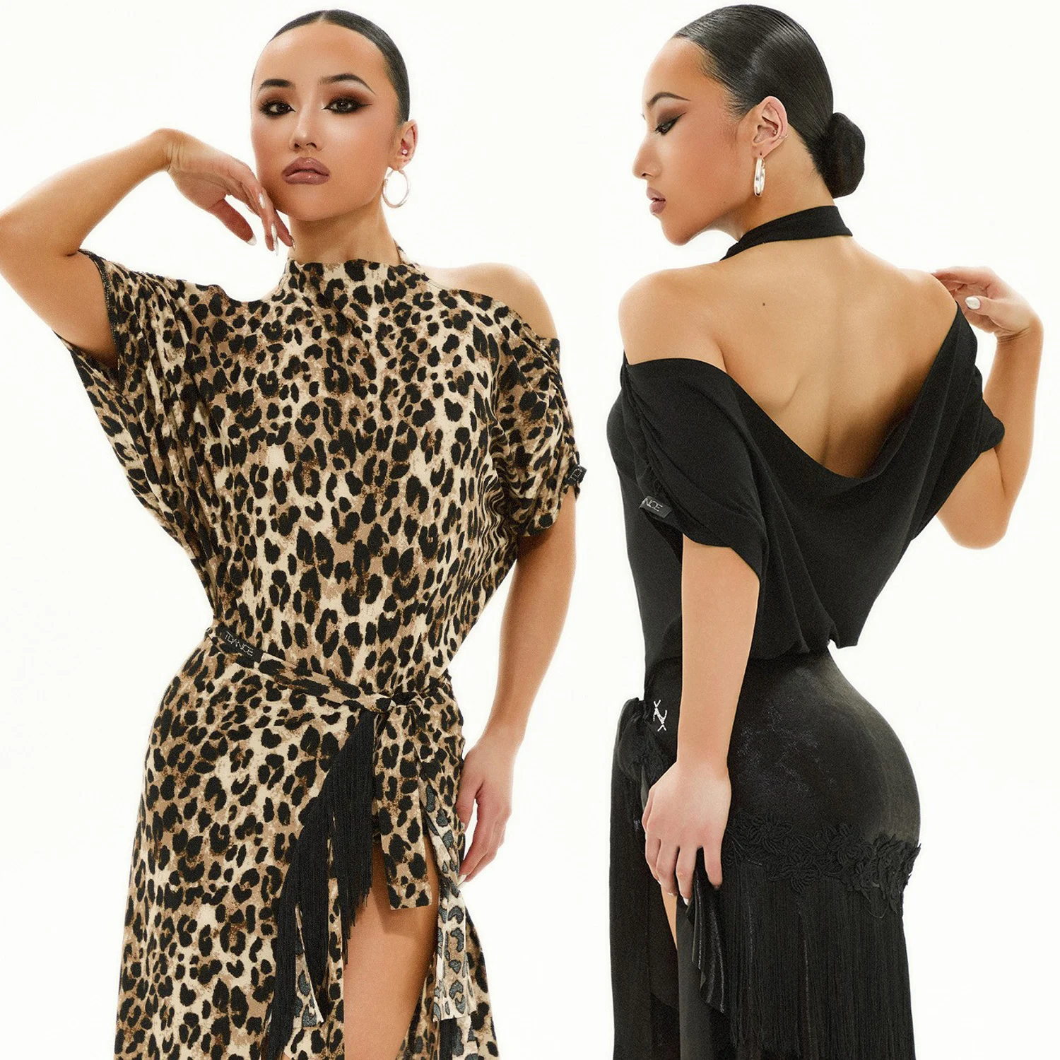 New Latin Ballroom Dance Tops Women Short Sleeves Leotards Black Leopard Practice Clothing Latin Dance Performance Tops DNV23313
New Latin Ballroom Dance Tops Women Short Sleeves Leotards Black Leopard Practice Clothing Latin Dance Performance Tops DNV23313