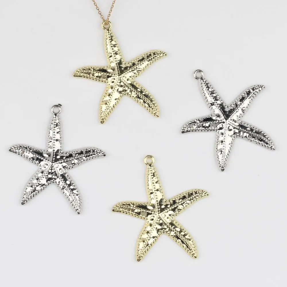 40pcs Vintage Silvery Golden Color Pendant Charms Handmade Starfish Necklace Earrings Pendants Diy Jewelry Making Findings
40pcs Vintage Silvery Golden Color Pendant Charms Handmade Starfish Necklace Earrings Pendants Diy Jewelry Making Findings