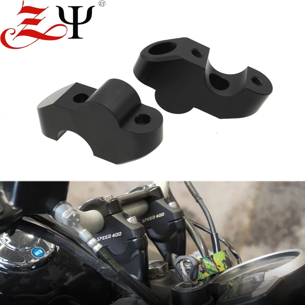 25mm Motorcycle Aluminum Handlebar Riser Mount Clamp Handle Bar Fit For Speed 400 Scrambler 400X Speed400 Scrambler400 X 2024-
25mm Motorcycle Aluminum Handlebar Riser Mount Clamp Handle Bar Fit For Speed 400 Scrambler 400X Speed400 Scrambler400 X 2024-