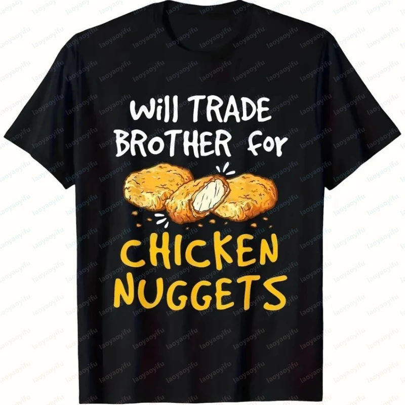 Men'S Funny "Will Trade Chicken Nuggets for Brothers" Graphic T-Shirt - Humorous Graphic T Shirts Shirts for Women Gothic Tops
Men'S Funny "Will Trade Chicken Nuggets for Brothers" Graphic T-Shirt - Humorous Graphic T Shirts Shirts for Women Gothic Tops