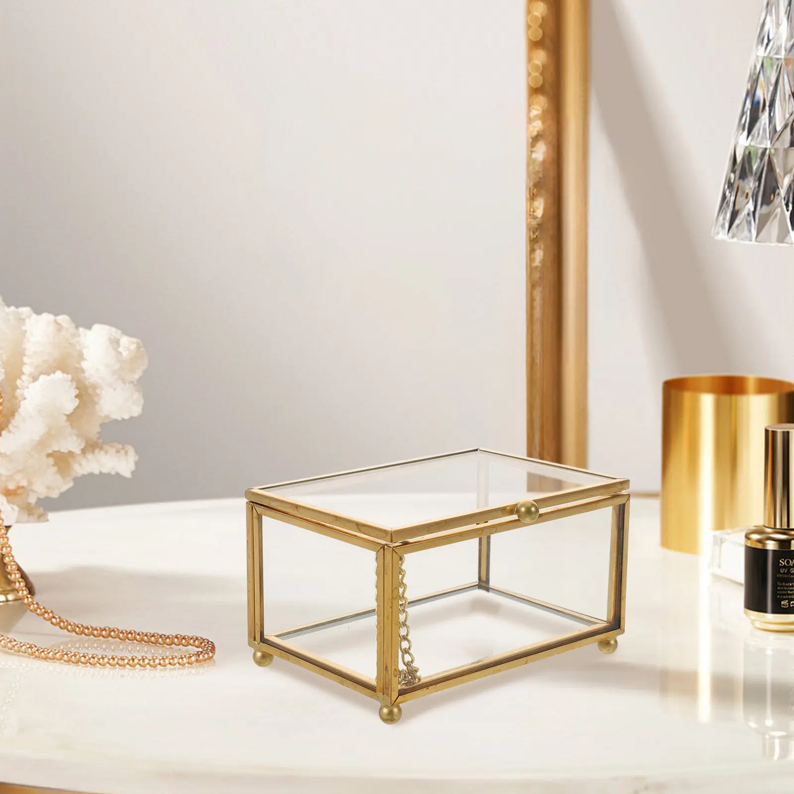 Vintage Glass Jewelry Organizer Rectangle Lidded Display Case Clear Keepsake Storage Ideal Bedroom Living Room Elegant Storage
Vintage Glass Jewelry Organizer Rectangle Lidded Display Case Clear Keepsake Storage Ideal Bedroom Living Room Elegant Storage