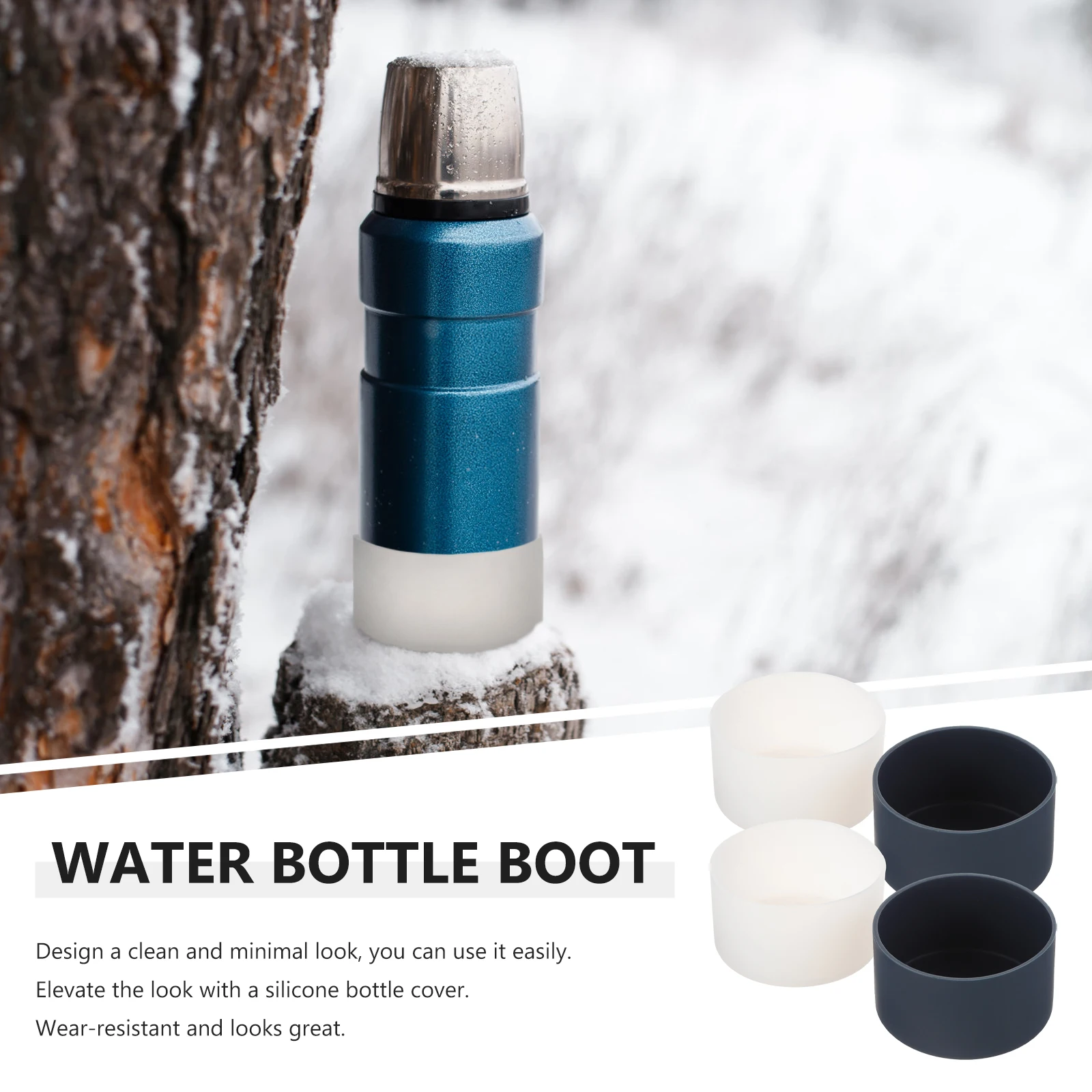 4Pcs Silicone Covers Ergonomic Bottle Silicone Sleeve For Glass Bottle Sleeves Glass Bumper Cold Nonslip Heat Reusable Camping
4Pcs Silicone Covers Ergonomic Bottle Silicone Sleeve For Glass Bottle Sleeves Glass Bumper Cold Nonslip Heat Reusable Camping