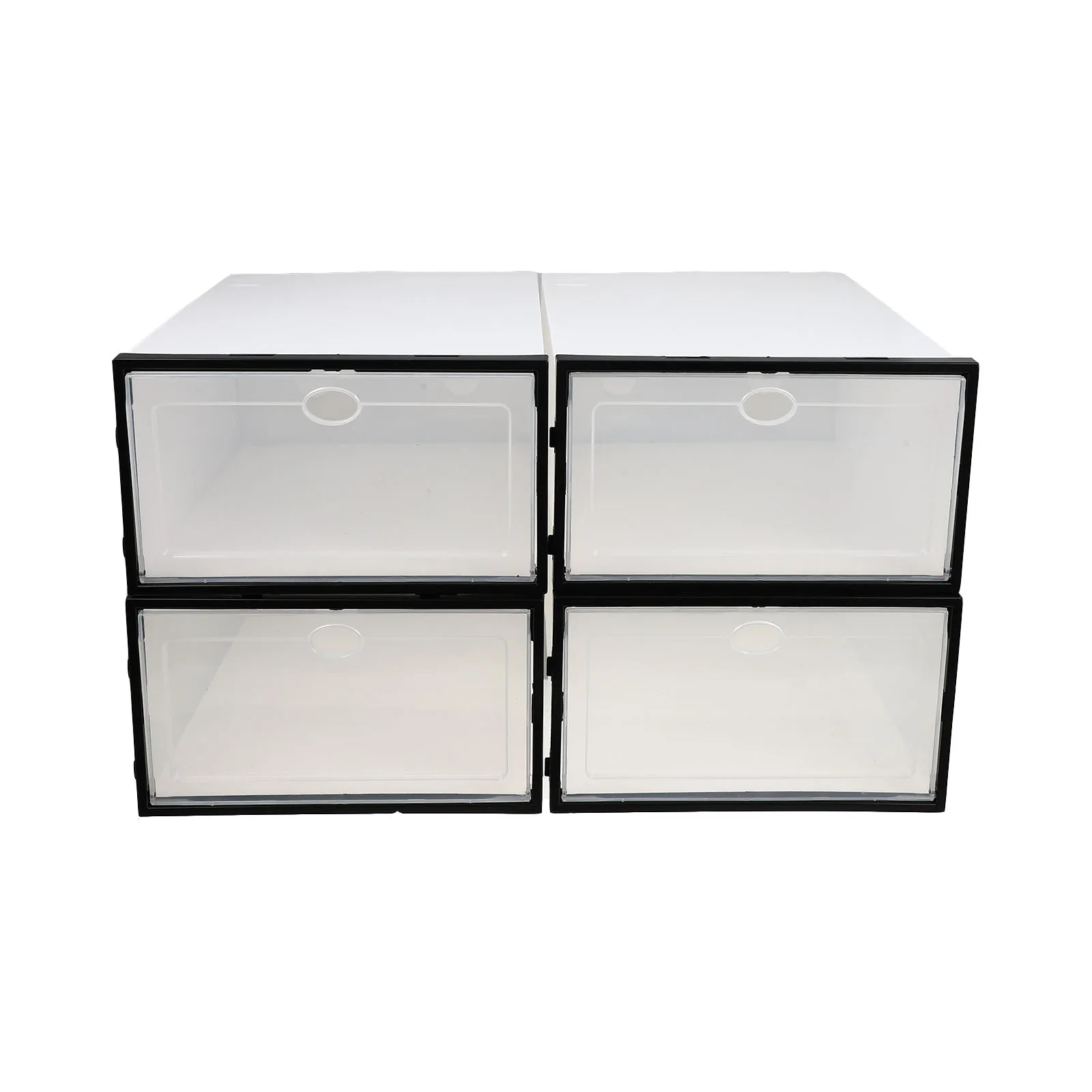 4 Pcs Plastic Shoe Box Rack Simple Shoes Storage Case Container with Lids Sneaker Containers Holder
4 Pcs Plastic Shoe Box Rack Simple Shoes Storage Case Container with Lids Sneaker Containers Holder