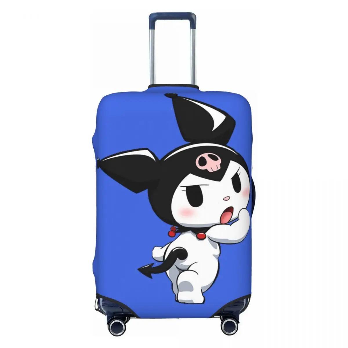 Custom Kuromi Cartoon Cat Suitcase Cover Elastic Travel Luggage Covers for 18-32 inch 
Custom Kuromi Cartoon Cat Suitcase Cover Elastic Travel Luggage Covers for 18-32 inch