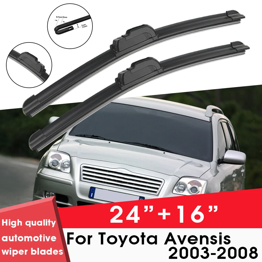 Car Wiper Blade Blades For Toyota Avensis 2003-2008 24"+16" Windshield Windscreen Clean Rubber Silicon Cars Wipers Accessories
Car Wiper Blade Blades For Toyota Avensis 2003-2008 24"+16" Windshield Windscreen Clean Rubber Silicon Cars Wipers Accessories