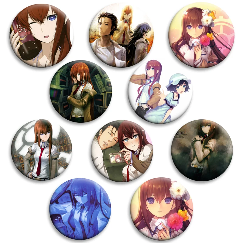 Anime Steins Gate Character Lapel Pins Creative Brooch Round Badge for Bag Clothes Shirt Decor Jewelry Accessories Fashion Gifts
Anime Steins Gate Character Lapel Pins Creative Brooch Round Badge for Bag Clothes Shirt Decor Jewelry Accessories Fashion Gifts