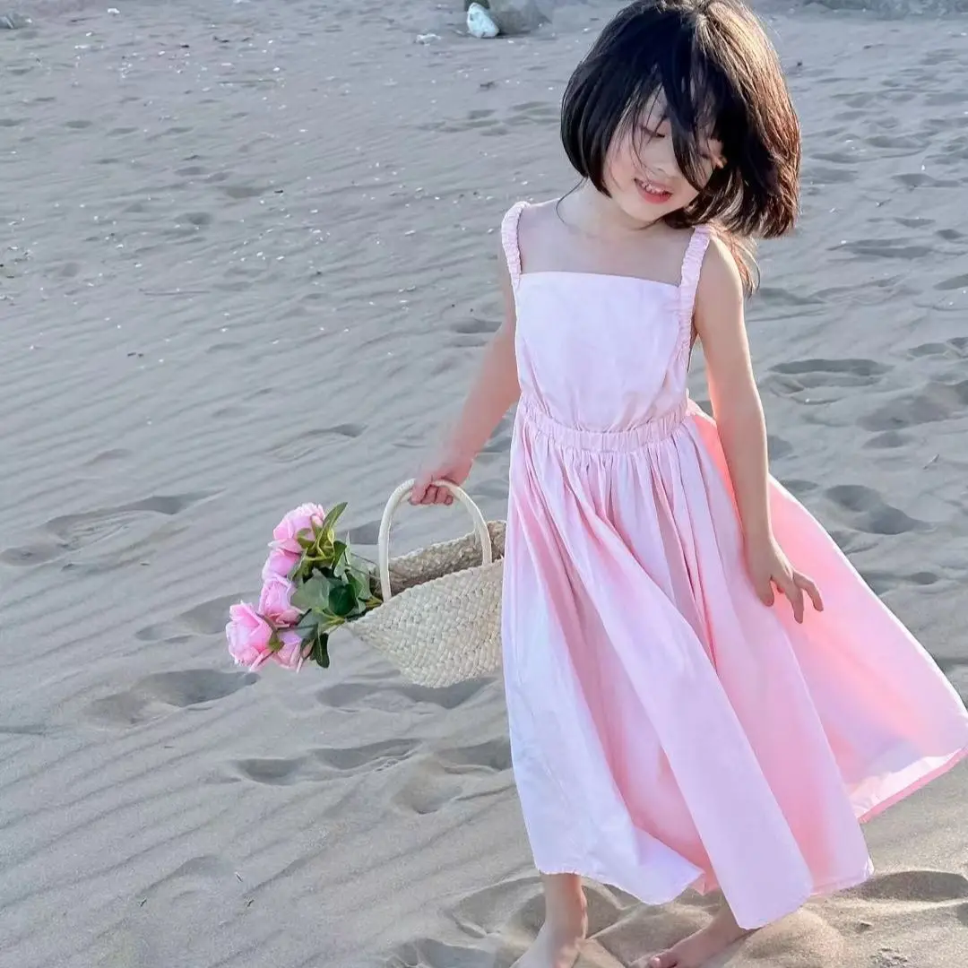 Girls Skirt Fresh Pink Halter Suspender Dress Princess Dress 2025 Summer New Children's Clothing 3-8 Years Old
Girls Skirt Fresh Pink Halter Suspender Dress Princess Dress 2025 Summer New Children's Clothing 3-8 Years Old