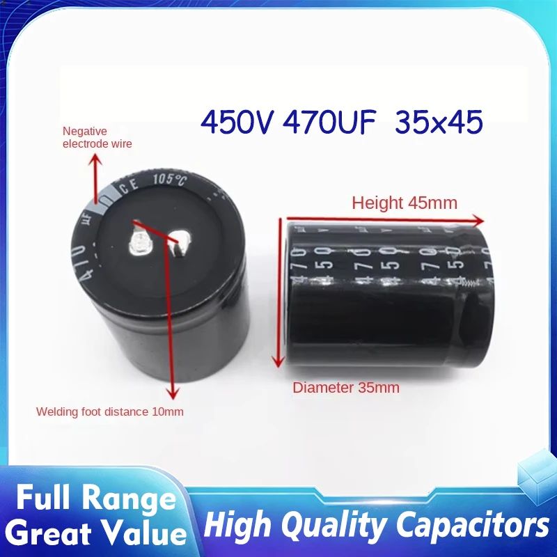 1PCS-20PCS 470UF450V 35*45mm New Original electrolytic capacitor 450V 470UF 35X45MM Nippon Nikkeon GN105℃
1PCS-20PCS 470UF450V 35*45mm New Original electrolytic capacitor 450V 470UF 35X45MM Nippon Nikkeon GN105℃