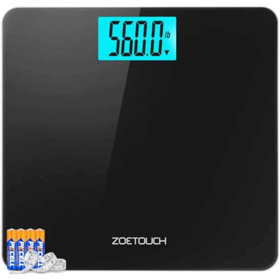 560lbs Bathroom Scale for Body Weight Over 500 lbs, Accurate Digital Weighing Machine with Wide Platform 12.2" x 12.9", Large B
560lbs Bathroom Scale for Body Weight Over 500 lbs, Accurate Digital Weighing Machine with Wide Platform 12.2" x 12.9", Large B