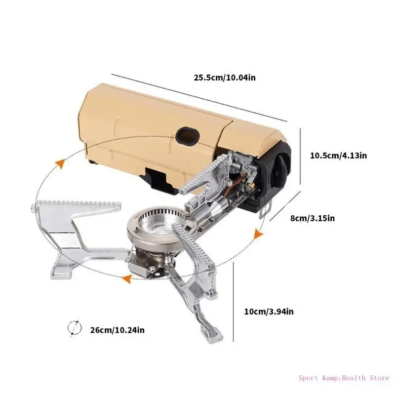 Stainless Steel Windproofed Camp Stove Portables Folding Cassettes Stove for Outdoor Use
Stainless Steel Windproofed Camp Stove Portables Folding Cassettes Stove for Outdoor Use