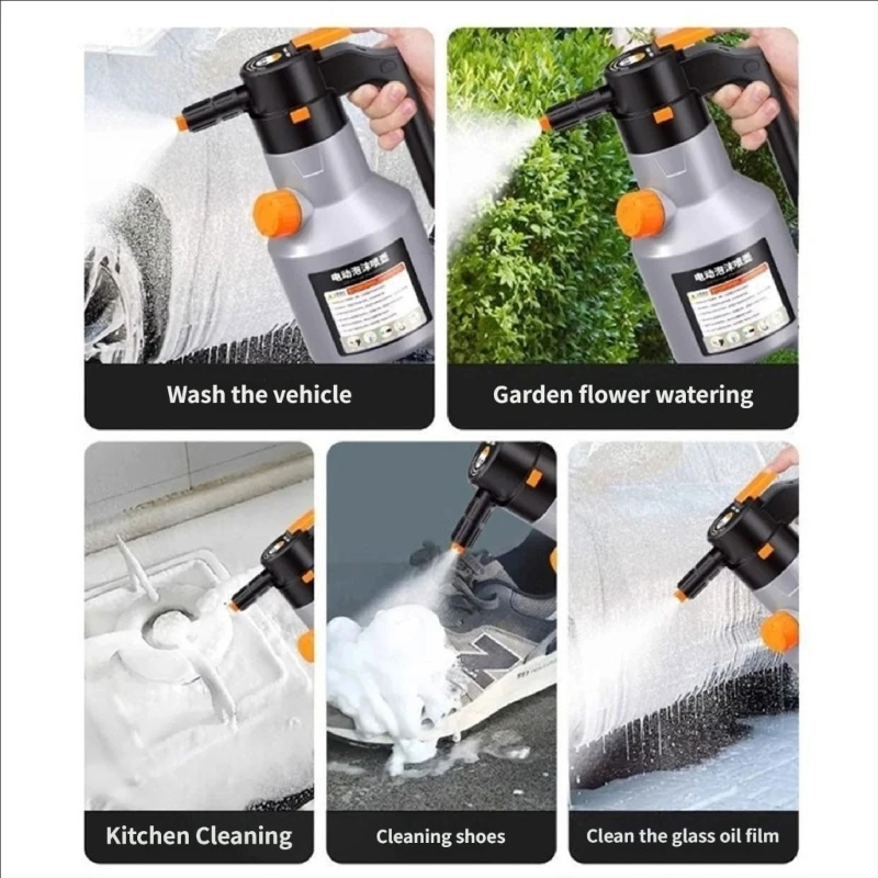 Multipurpose Electric Foam Cannons For Auto Vehicles And Surfaces 2L Large
Multipurpose Electric Foam Cannons For Auto Vehicles And Surfaces 2L Large