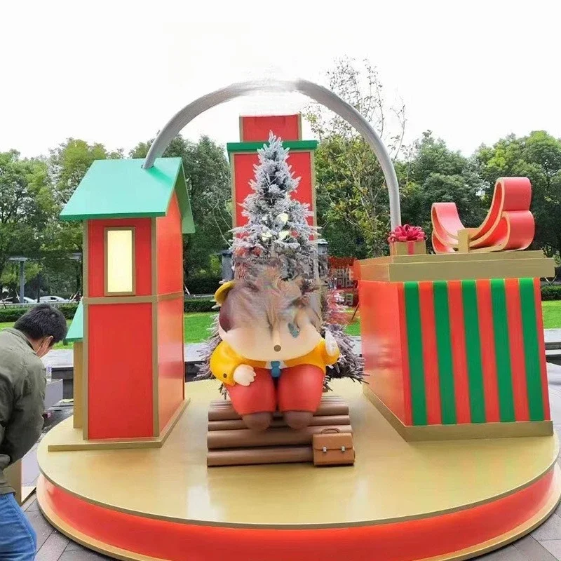 Fiberglass cartoon sculpture, large shopping mall Meichen sculpture, shopping mall park landscape IP cartoon ornament
Fiberglass cartoon sculpture, large shopping mall Meichen sculpture, shopping mall park landscape IP cartoon ornament