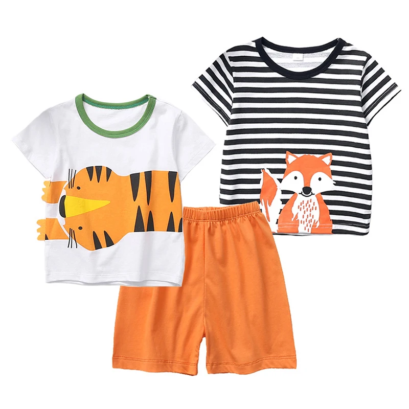 2PCS Sets Summer Toddler Boy Outfits Casual Cartoon Cute Stripe Short Sleeve Cotton Baby Tops+Shorts Kids Boutique Clothes BC765
2PCS Sets Summer Toddler Boy Outfits Casual Cartoon Cute Stripe Short Sleeve Cotton Baby Tops+Shorts Kids Boutique Clothes BC765