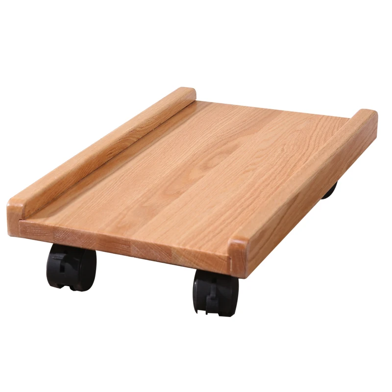 Oak walnut color computer tray, all solid wood universal wheel main case bracket, chassis bracket
Oak walnut color computer tray, all solid wood universal wheel main case bracket, chassis bracket