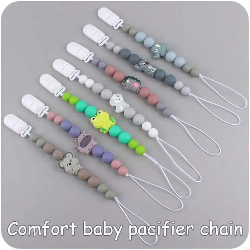 E06F Pacifier Chain Silicone Pacifier Holder Cartoon Pattern Pacifier Clip Anti-Lost Chain for All Pacifiers for Newborn Baby
E06F Pacifier Chain Silicone Pacifier Holder Cartoon Pattern Pacifier Clip Anti-Lost Chain for All Pacifiers for Newborn Baby