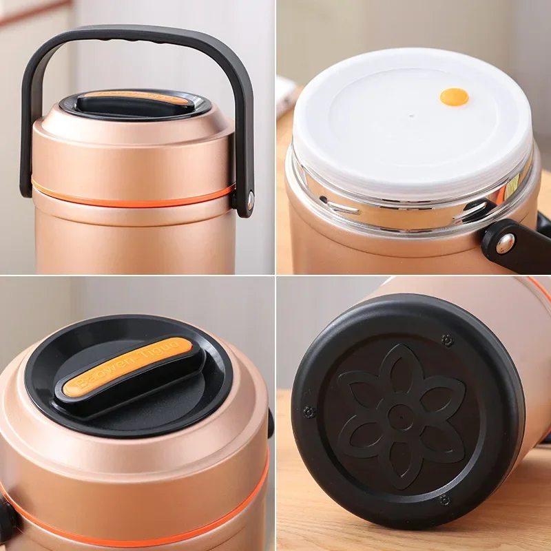 Large Capacity 3L Thermos Lunch Box Portable Stainless Steel Food Soup Containers Vacuum Flasks Thermocup for Picnic Work
Large Capacity 3L Thermos Lunch Box Portable Stainless Steel Food Soup Containers Vacuum Flasks Thermocup for Picnic Work