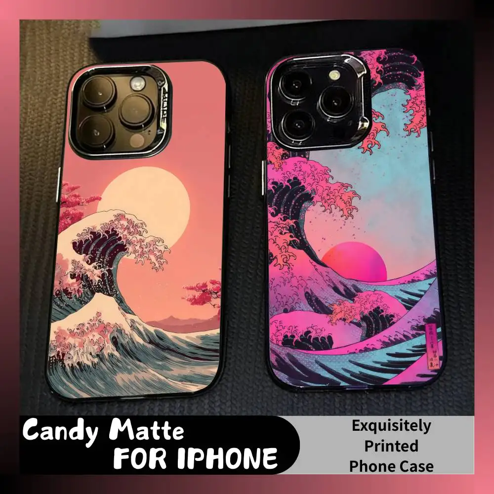 Artworks On The Theme Of Tsunami Phone Case For iPhone 16 17 15 14 12 13 Pro Max Black Candy Matte Shockproof Cover
Artworks On The Theme Of Tsunami Phone Case For iPhone 16 17 15 14 12 13 Pro Max Black Candy Matte Shockproof Cover