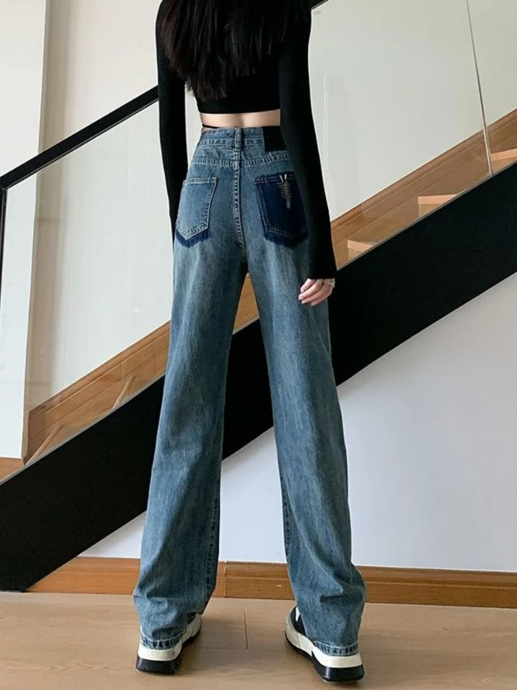 Ladies Wide Leg Jeans Loose Fit Slimming Draped for Petite Spring Autumn Comfort Stretch Casual Pants Trendy Fashion Wear
Ladies Wide Leg Jeans Loose Fit Slimming Draped for Petite Spring Autumn Comfort Stretch Casual Pants Trendy Fashion Wear