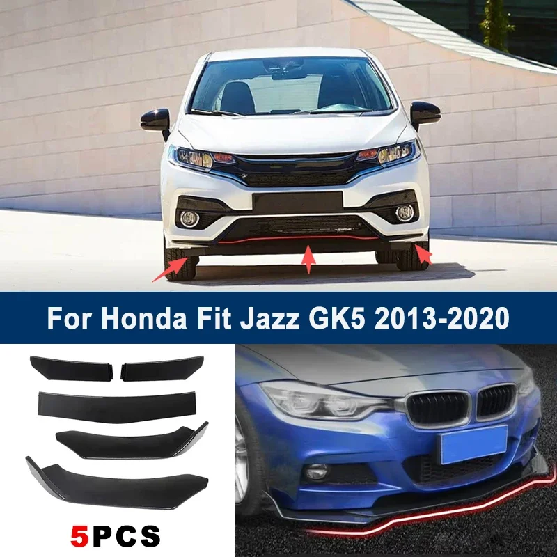 Adjustable 5Pcs Sectional Front Spoiler Lip For Honda Fit Jazz GK5 2013-2020 Front Bumper Splitter Car Exterior Sport Body Kit
Adjustable 5Pcs Sectional Front Spoiler Lip For Honda Fit Jazz GK5 2013-2020 Front Bumper Splitter Car Exterior Sport Body Kit