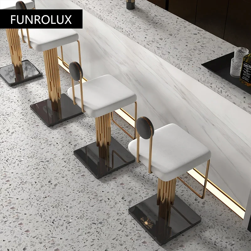 Light Luxury Bar Chair Simple Modern Bar Chair High Stool Home Back High Chair Stainless Steel Net Red Front Bar Furniture
Light Luxury Bar Chair Simple Modern Bar Chair High Stool Home Back High Chair Stainless Steel Net Red Front Bar Furniture
