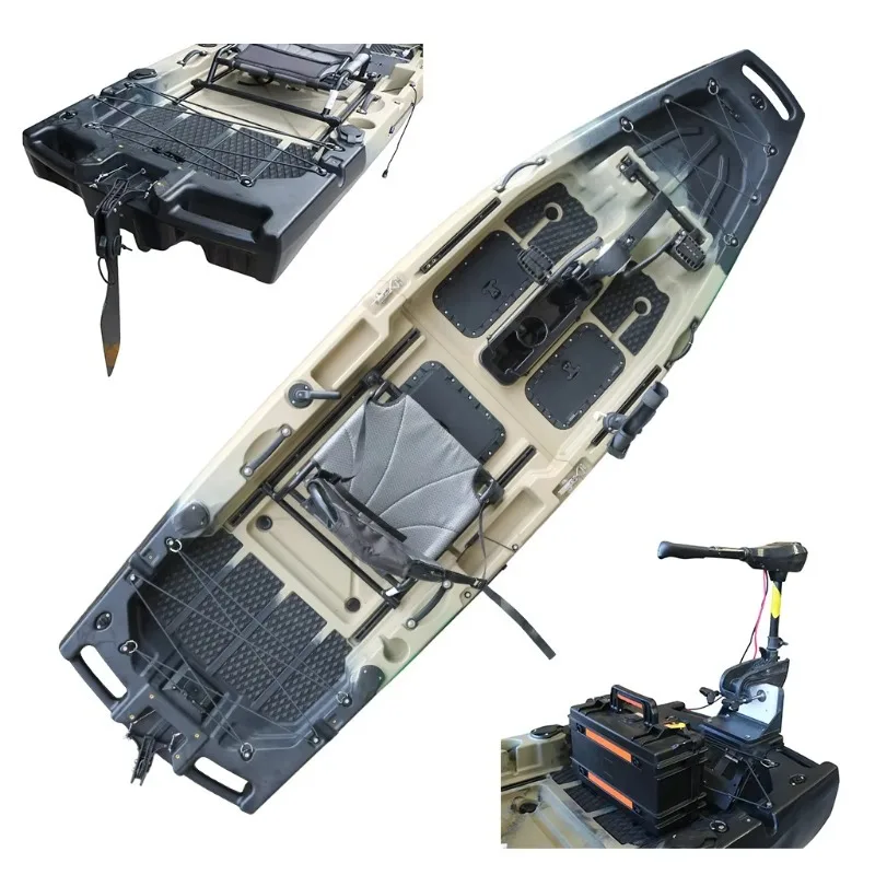 1 Person HDPE/PE Sit-On-Top CE Motorized Sea Canoe Fishing Kayak Foot Pedal Drive Durable Lightweight Paddle 2-Year
1 Person HDPE/PE Sit-On-Top CE Motorized Sea Canoe Fishing Kayak Foot Pedal Drive Durable Lightweight Paddle 2-Year