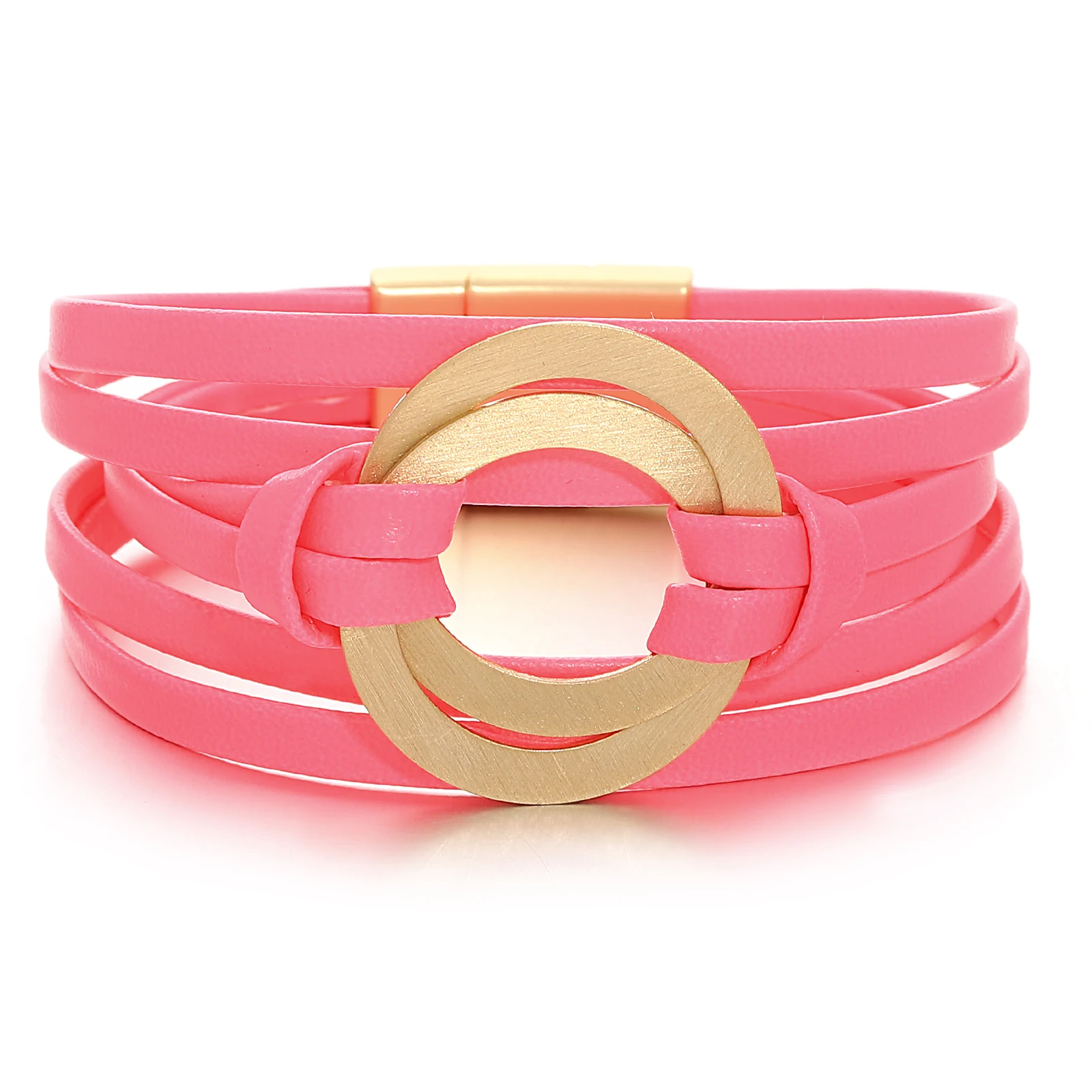 Amorcome Bright Neon Colors Leather Wrap Bracelet Fluorescent Metal Round Charm Rhinestones Couple Friendship Bracelet Jewelry
Amorcome Bright Neon Colors Leather Wrap Bracelet Fluorescent Metal Round Charm Rhinestones Couple Friendship Bracelet Jewelry