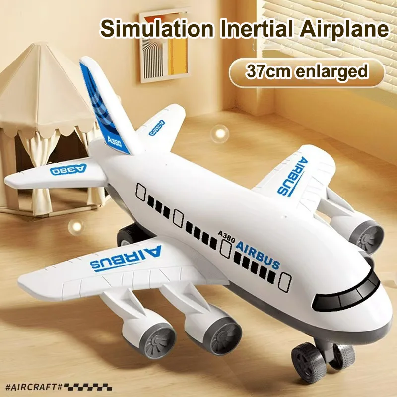 37cm Large Airplane Model A380 Simulation Inertial Walking Passenger Plane Model Children's Airplane Toy Birthday Gift
37cm Large Airplane Model A380 Simulation Inertial Walking Passenger Plane Model Children's Airplane Toy Birthday Gift