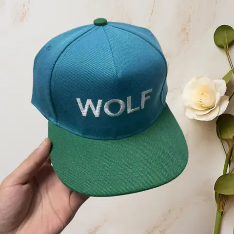 Fashion Tyler Inspired Wolf Embroidered Letter Baseball Cap Golf Style Hat Unisex Adjustable Hip Hop Streetwear