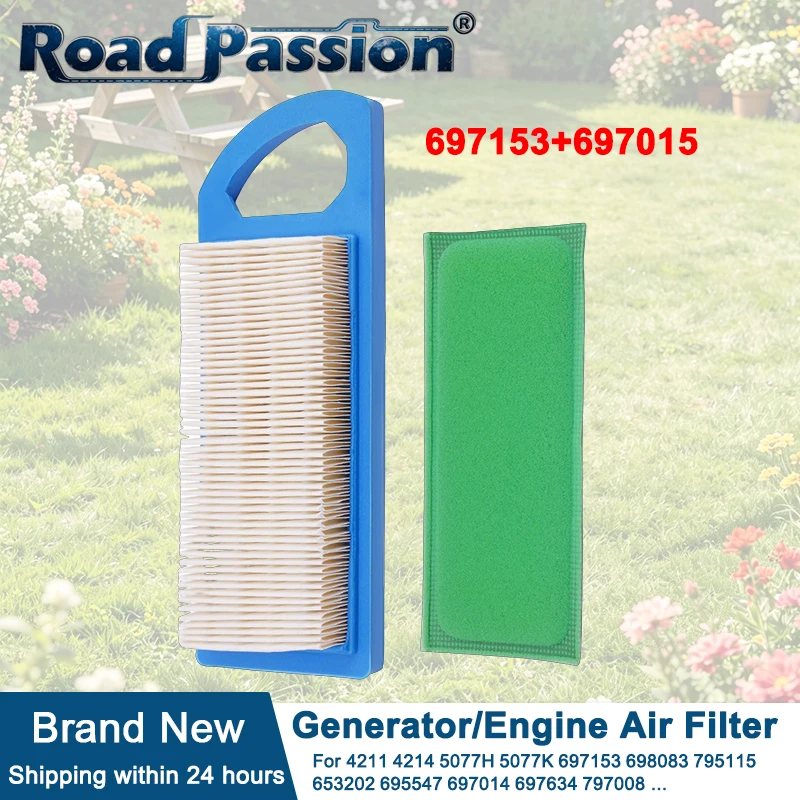 Air Filter & Pre Filter For 795115 697153 797008 697014 697634 698083 286H77-0121 284H07 31H777 285H77 31E707 Garden Power Tool
Air Filter & Pre Filter For 795115 697153 797008 697014 697634 698083 286H77-0121 284H07 31H777 285H77 31E707 Garden Power Tool