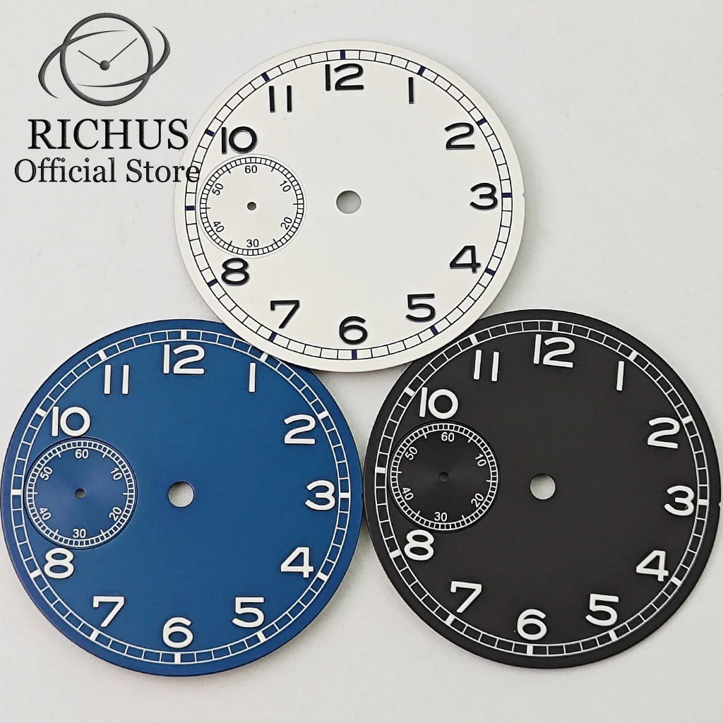 RICHUS ST3600 Watch Dial 37mm Blue/Black/White Watch Dial Green Luminous Fit ST3600 6497 Movement
RICHUS ST3600 Watch Dial 37mm Blue/Black/White Watch Dial Green Luminous Fit ST3600 6497 Movement