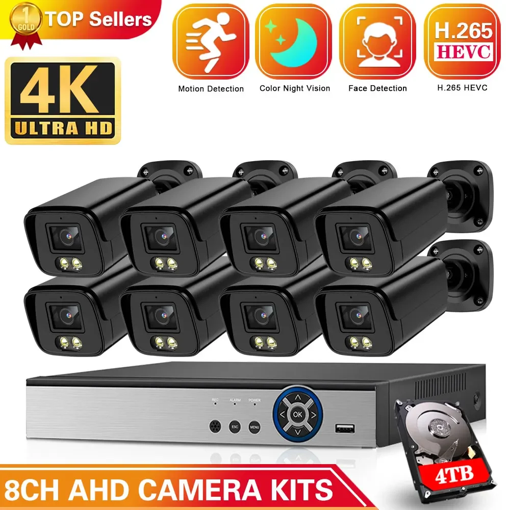 8CH DVR Security Camera System 4K Full Color Night Vision AHD CCTV System Outdoor Waterproof Camera Video Surveillance Kit 8MP
8CH DVR Security Camera System 4K Full Color Night Vision AHD CCTV System Outdoor Waterproof Camera Video Surveillance Kit 8MP