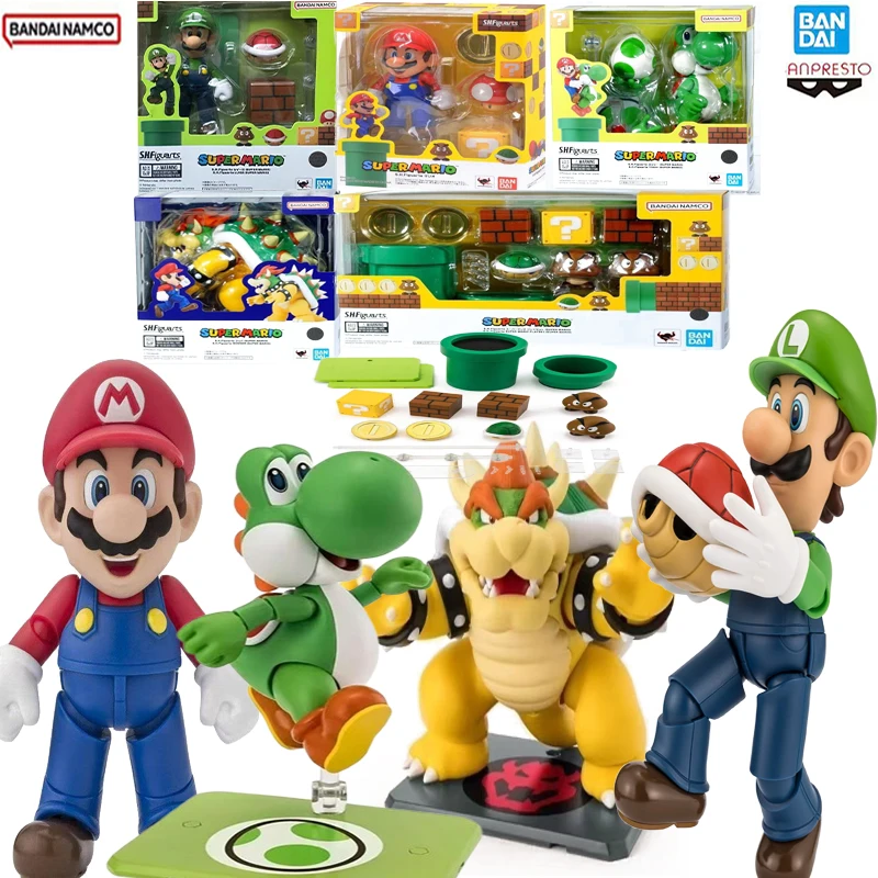 Original in stock genuine Bandai SHF Luigi Super Mario SUPERMARIO movable anime doll collection model toy figure children's gift
Original in stock genuine Bandai SHF Luigi Super Mario SUPERMARIO movable anime doll collection model toy figure children's gift