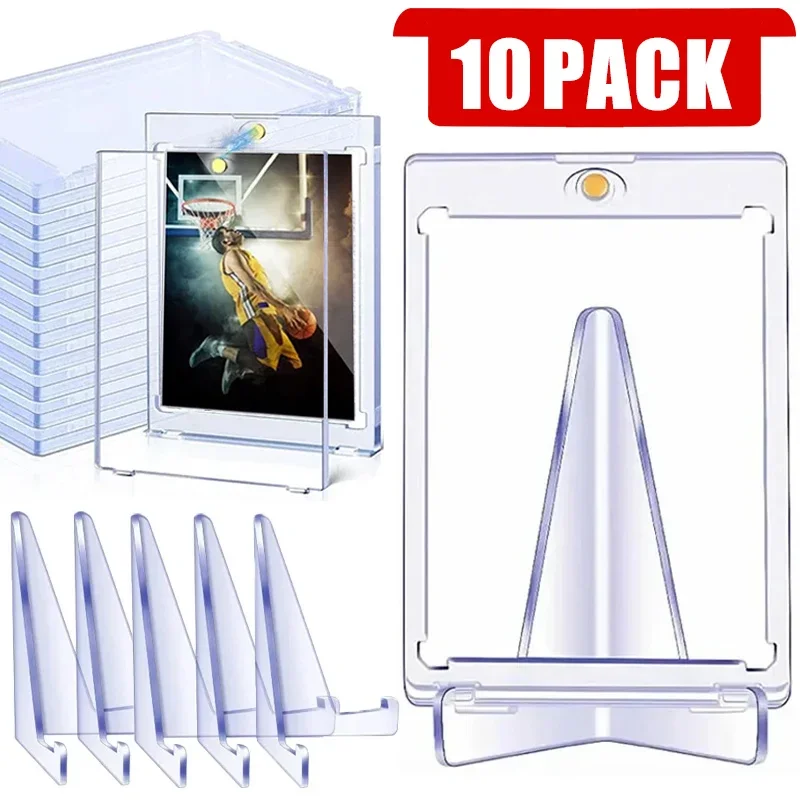 1-10PCS Magnetic Cards Holder for Trading Card Support Set Arcylic Triangle Card Display Stand Waterproof Transparent Protector
1-10PCS Magnetic Cards Holder for Trading Card Support Set Arcylic Triangle Card Display Stand Waterproof Transparent Protector