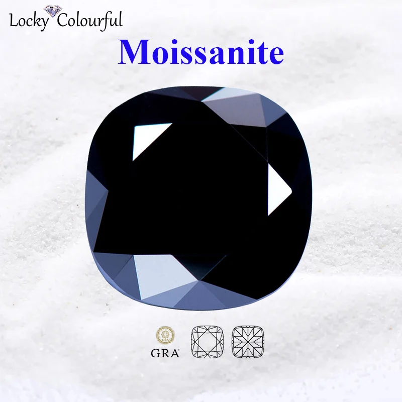 Moissanite Square Cushion Cut Black Color VVS for Beads Charms DIY Jewelry Making Necklace Rings Materials with GRA Certificate
Moissanite Square Cushion Cut Black Color VVS for Beads Charms DIY Jewelry Making Necklace Rings Materials with GRA Certificate