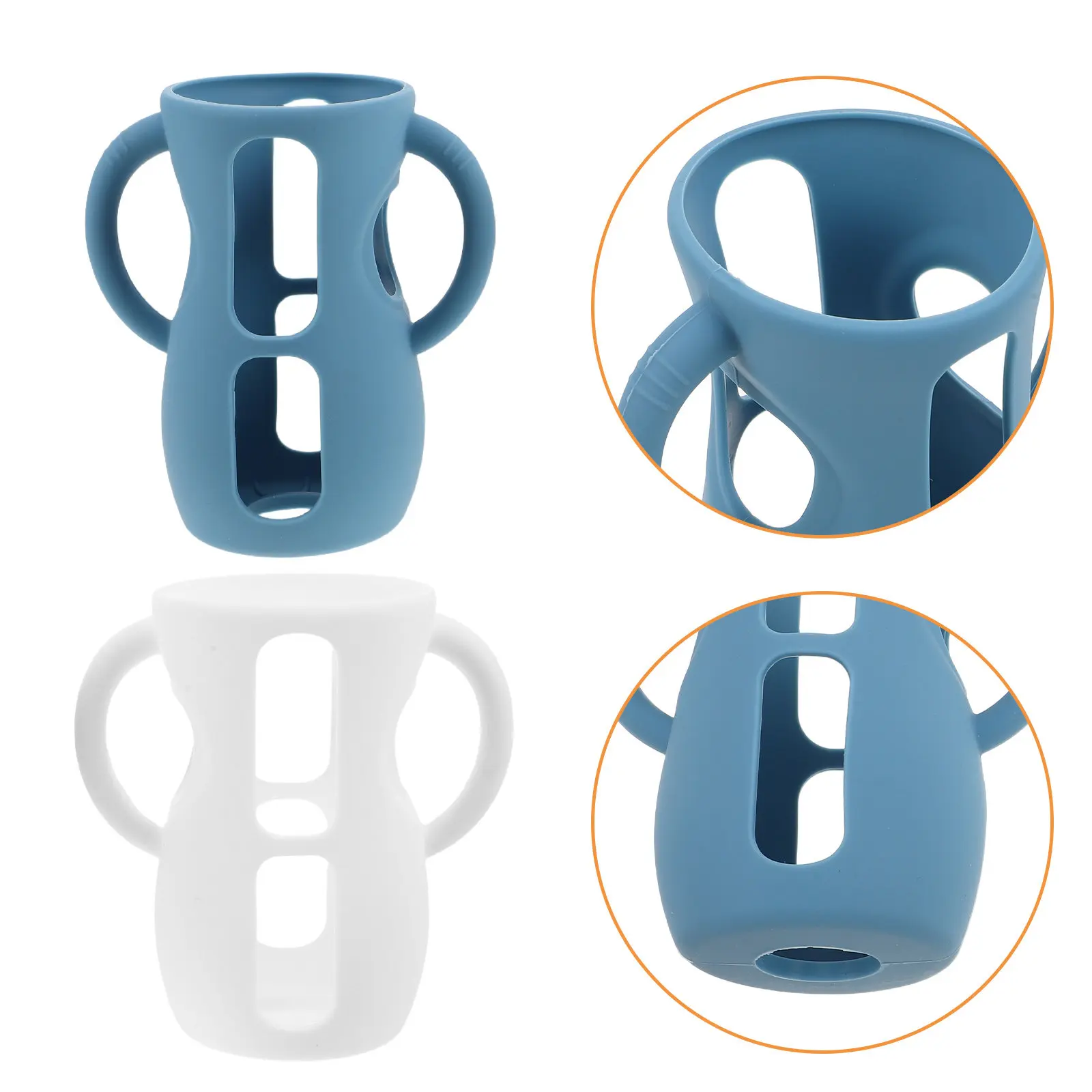 Силиконовый чехол для бутылочки с ручкой, 2 шт., портативный, легкий, легко моется, идеально подходит для новорожденных
Силиконовый чехол для бутылочки с ручкой, 2 шт., портативный, легкий, легко моется, идеально подходит для новорожденных