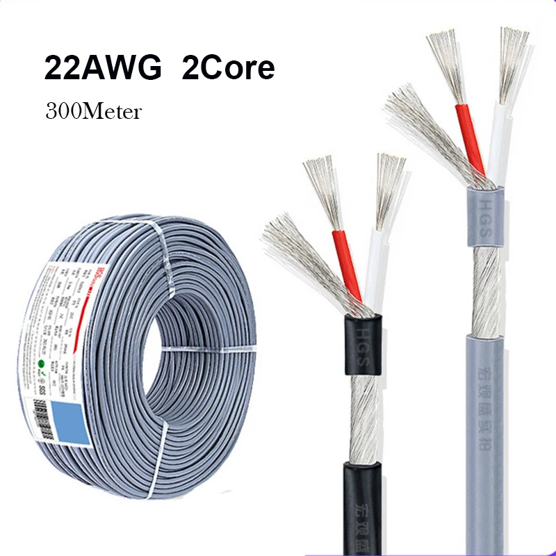 300meter 984ft 2547 22AWG 2 Core Shielded Wire UL 2.1 Channel Audio Line Signal Cable Shield Wire for Amplifier,Black Grey
300meter 984ft 2547 22AWG 2 Core Shielded Wire UL 2.1 Channel Audio Line Signal Cable Shield Wire for Amplifier,Black Grey