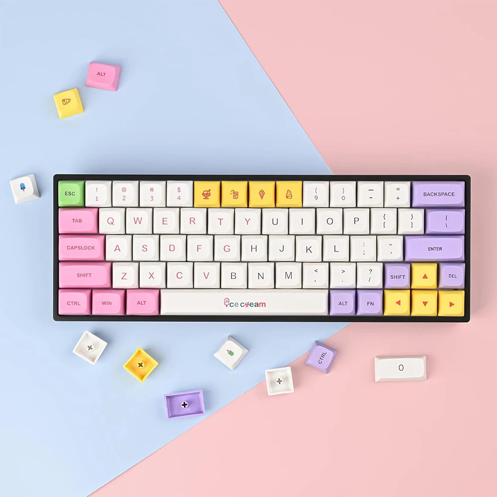 PBT Keycaps XDA Profile 135 Keys Custom Cute Keycap Thermal Sublimation Process For Cherry/Gateron XM Switch (Ice Cream)
PBT Keycaps XDA Profile 135 Keys Custom Cute Keycap Thermal Sublimation Process For Cherry/Gateron XM Switch (Ice Cream)