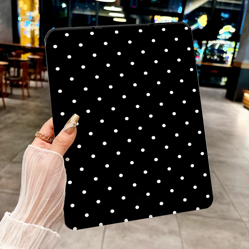 Классический черный чехол в горошек для iPad pro 10/11 дюймов 2020/6/7/8/Air 3rd/Air 4/9th Gen/Air 5-го поколения 2022/Air 11
Классический черный чехол в горошек для iPad pro 10/11 дюймов 2020/6/7/8/Air 3rd/Air 4/9th Gen/Air 5-го поколения 2022/Air 11