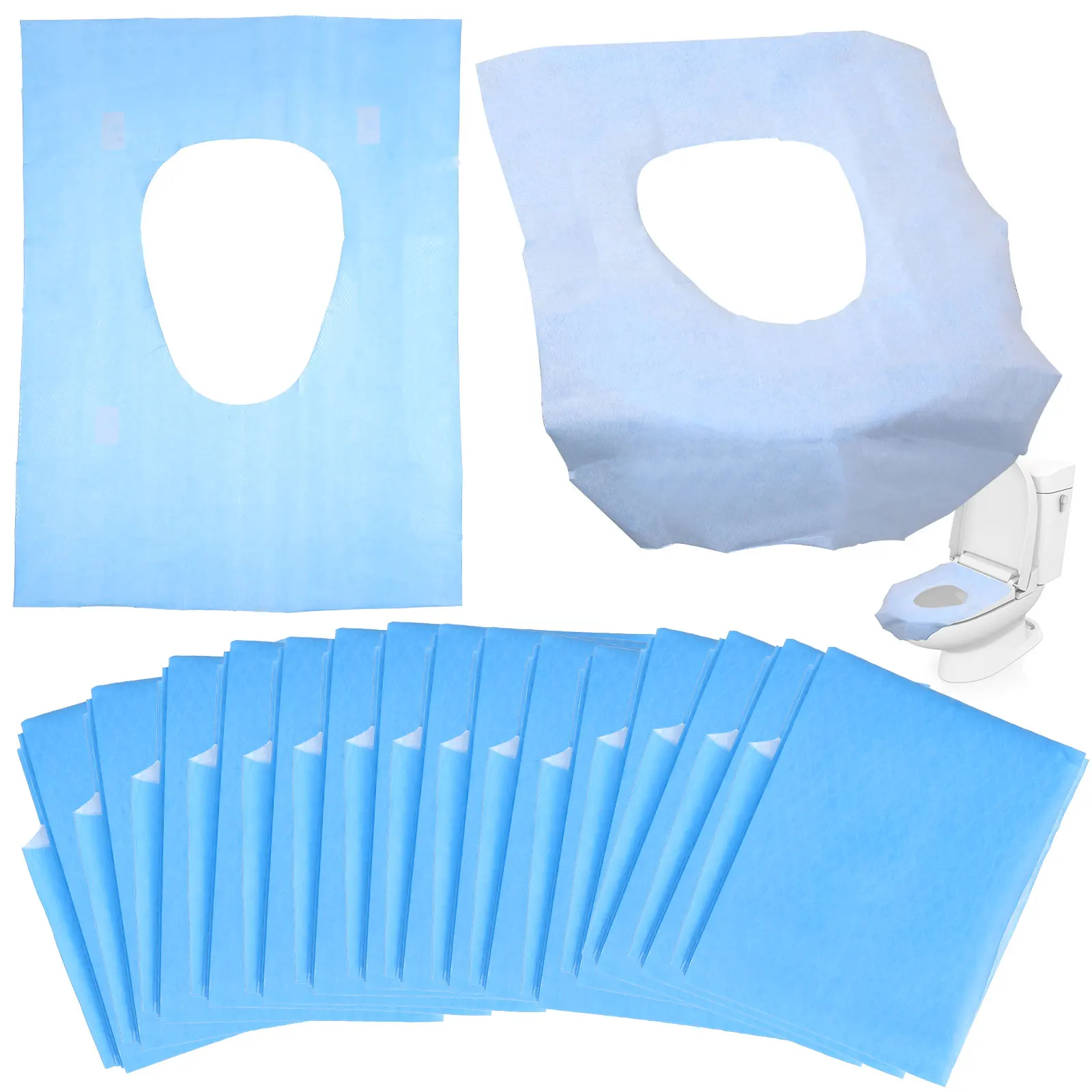 60 Pcs Disposable Toilet Seat Covers Wood Pulp PE Film Public Bathroom Safe Reliable Portable Liner
60 Pcs Disposable Toilet Seat Covers Wood Pulp PE Film Public Bathroom Safe Reliable Portable Liner