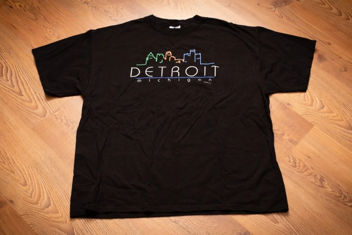 Лидер продаж 2024, крутая мужская футболка, забавная футболка 90-х годов Detroit Michigan City Outline, XL, винтажная футболка, уличная одежда Motown
Лидер продаж 2024, крутая мужская футболка, забавная футболка 90-х годов Detroit Michigan City Outline, XL, винтажная футболка, уличная одежда Motown