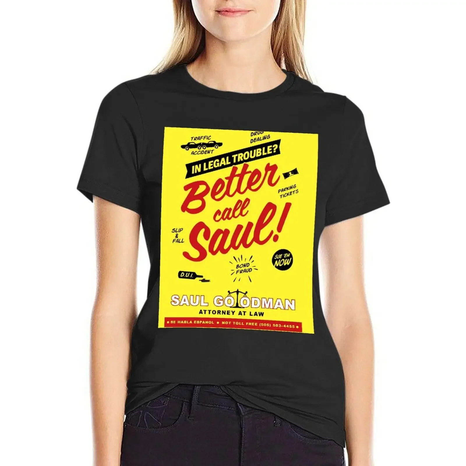 Better Call Saul Goodman T-Shirt summer tops animal print aesthetic clothes Aesthetic clothing graphic t-shirts for Women
Better Call Saul Goodman T-Shirt summer tops animal print aesthetic clothes Aesthetic clothing graphic t-shirts for Women