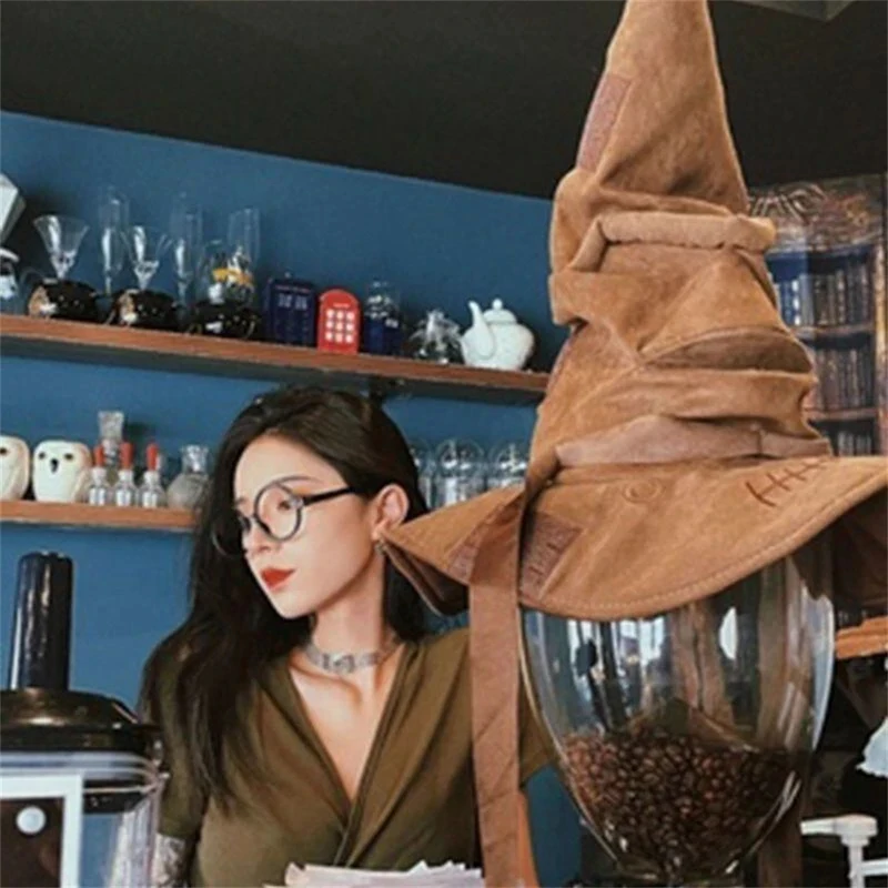 Fashion Movies Witch Wizard Potters Sorting Leather Halloween Party Props Dress Up Hat Men Cosplay Costume Accessoriesf5
Fashion Movies Witch Wizard Potters Sorting Leather Halloween Party Props Dress Up Hat Men Cosplay Costume Accessoriesf5