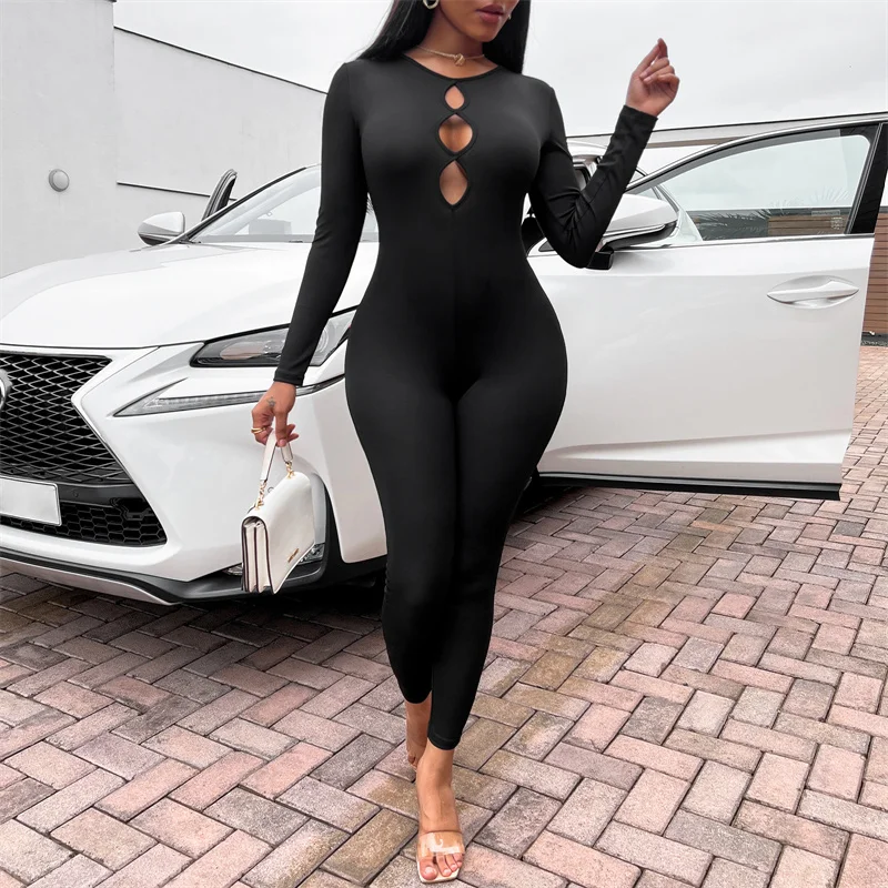 Elegant Jumpsuit Women One Piece Pants Hip Lifting Sports Fitness Jumpsuit for Women Skinny Hollow Out Outfit Nightclub Rompers
Elegant Jumpsuit Women One Piece Pants Hip Lifting Sports Fitness Jumpsuit for Women Skinny Hollow Out Outfit Nightclub Rompers