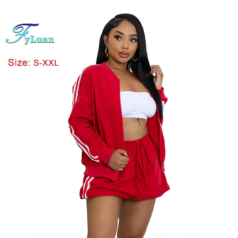 Новинка 2025 года, женские повседневные комплекты для фитнеса, комплект из двух предметов, бейсбольная куртка с цветными блоками, спортивный костюм, свободный уличный праздничный женский костюм для бега
Новинка 2025 года, женские повседневные комплекты для фитнеса, комплект из двух предметов, бейсбольная куртка с цветными блоками, спортивный костюм, свободный уличный праздничный женский костюм для бега